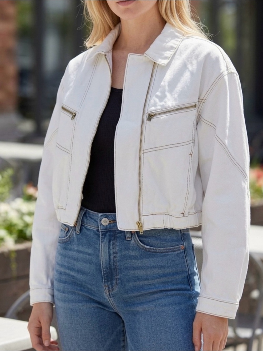 NWOT We The Free Urban cropped jacket.